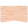 Schreibtischplatte aus massivem Buchenholz, 100 x (55–60) x 1,5 cm von , Schreibtischzubehör und Produkte - Ref: Foro24-35603...