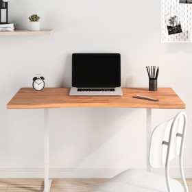 Solid beech wood desk board 110x(50-55)x2.5 cm by , Desk accessories and products - Ref: Foro24-356055, Price: 51,33 €, Disco...