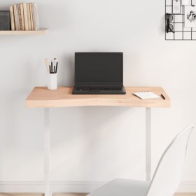 Solid beech wood desk board 80x(36-40)x4 cm by , Desk accessories and products - Ref: Foro24-356043, Price: 45,99 €, Discount: %