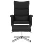 Sillón reclinable con reposapiés cuero sintético negro de , Sillones - Ref: Foro24-356592, Precio: 139,82 €, Descuento: %