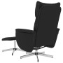 Sillón reclinable con reposapiés cuero sintético negro de , Sillones - Ref: Foro24-356592, Precio: 139,82 €, Descuento: %