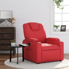 Sillón reclinable de cuero sintético rojo de , Sillones - Ref: Foro24-372394, Precio: 212,99 €, Descuento: %