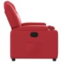 Sillón reclinable de cuero sintético rojo de , Sillones - Ref: Foro24-372394, Precio: 212,92 €, Descuento: %