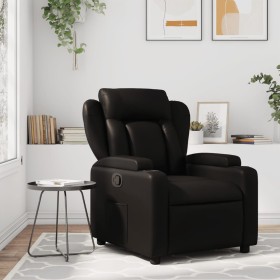 Black Faux Leather Recliner by , Armchairs - Ref: Foro24-372427, Price: 242,11 €, Discount: %