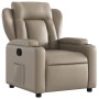 Sillón reclinable de cuero sintético color capuchino de , Sillones - Ref: Foro24-372433, Precio: 237,54 €, Descuento: %