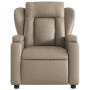 Sillón reclinable de cuero sintético color capuchino de , Sillones - Ref: Foro24-372433, Precio: 237,54 €, Descuento: %