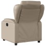 Sillón reclinable de cuero sintético color capuchino de , Sillones - Ref: Foro24-372433, Precio: 237,54 €, Descuento: %