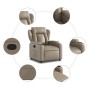 Sillón reclinable de cuero sintético color capuchino de , Sillones - Ref: Foro24-372433, Precio: 237,54 €, Descuento: %