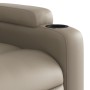 Sillón reclinable de cuero sintético color capuchino de , Sillones - Ref: Foro24-372433, Precio: 237,54 €, Descuento: %