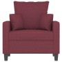 Red fabric armchair 60 cm by , Sofas - Ref: Foro24-359257, Price: 161,93 €, Discount: %