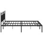 Estructura de cama con cabecero metal negro 180x200 cm de , Camas y somieres - Ref: Foro24-373695, Precio: 104,46 €, Descuent...