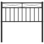 Cabecero de metal negro 90 cm de , Cabeceros y pies de cama - Ref: Foro24-373719, Precio: 32,84 €, Descuento: %