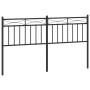 Cabecero de metal negro 150 cm de , Cabeceros y pies de cama - Ref: Foro24-373725, Precio: 34,24 €, Descuento: %