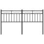 Cabecero de metal negro 150 cm de , Cabeceros y pies de cama - Ref: Foro24-373725, Precio: 34,24 €, Descuento: %