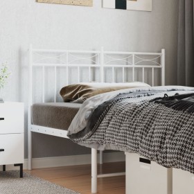 Cabecero de metal blanco 120 cm de , Cabeceros y pies de cama - Ref: Foro24-373771, Precio: 30,99 €, Descuento: %