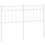 White metal headboard 120 cm by , Headboards and footboards - Ref: Foro24-373771, Price: 30,99 €, Discount: %