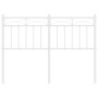 White metal headboard 120 cm by , Headboards and footboards - Ref: Foro24-373771, Price: 30,99 €, Discount: %