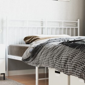 Cabecero de metal blanco 140 cm de , Cabeceros y pies de cama - Ref: Foro24-373773, Precio: 33,99 €, Descuento: %