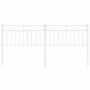 White metal headboard 200 cm by , Headboards and footboards - Ref: Foro24-373778, Price: 34,99 €, Discount: %