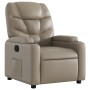 Sillón reclinable de cuero sintético color capuchino de , Sillones - Ref: Foro24-372471, Precio: 235,18 €, Descuento: %