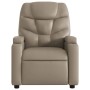 Sillón reclinable de cuero sintético color capuchino de , Sillones - Ref: Foro24-372471, Precio: 235,18 €, Descuento: %