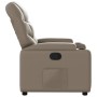 Sillón reclinable de cuero sintético color capuchino de , Sillones - Ref: Foro24-372471, Precio: 235,18 €, Descuento: %