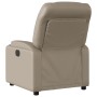 Sillón reclinable de cuero sintético color capuchino de , Sillones - Ref: Foro24-372471, Precio: 235,18 €, Descuento: %