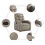 Sillón reclinable de cuero sintético color capuchino de , Sillones - Ref: Foro24-372471, Precio: 235,18 €, Descuento: %