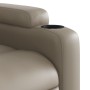 Sillón reclinable de cuero sintético color capuchino de , Sillones - Ref: Foro24-372471, Precio: 235,18 €, Descuento: %