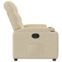 Sillón reclinable de tela crema de , Sillones - Ref: Foro24-372450, Precio: 218,99 €, Descuento: %