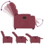 Sillón reclinable de tela rojo tinto de , Sillones - Ref: Foro24-372444, Precio: 227,26 €, Descuento: %