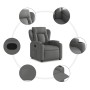 Sillón reclinable de tela gris oscuro de , Sillones - Ref: Foro24-372404, Precio: 228,33 €, Descuento: %