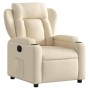 Sillón reclinable de tela crema de , Sillones - Ref: Foro24-372412, Precio: 228,33 €, Descuento: %