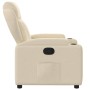 Sillón reclinable de tela crema de , Sillones - Ref: Foro24-372412, Precio: 228,33 €, Descuento: %