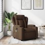 Brown Fabric Massage Recliner by , Armchairs - Ref: Foro24-372419, Price: 253,17 €, Discount: %