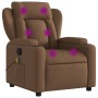 Brown Fabric Massage Recliner by , Armchairs - Ref: Foro24-372419, Price: 265,34 €, Discount: %