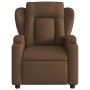 Sillón reclinable con masaje de tela marrón de , Sillones - Ref: Foro24-372419, Precio: 265,34 €, Descuento: %