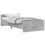 Estructura de cama madera de ingeniería gris hormigón 100x200cm de , Camas y somieres - Ref: Foro24-835935, Precio: 97,91 €, ...