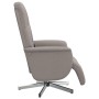 Sillón reclinable de masaje con reposapiés tela gris taupe de , Sillones - Ref: Foro24-356578, Precio: 220,99 €, Descuento: %