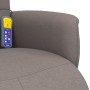 Recliner massage chair with footrest in taupe gray fabric by , Armchairs - Ref: Foro24-356578, Price: 220,46 €, Discount: %