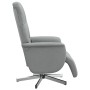 Recliner massage chair with footrest light gray fabric by , Armchairs - Ref: Foro24-356573, Price: 225,54 €, Discount: %