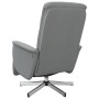 Recliner massage chair with footrest light gray fabric by , Armchairs - Ref: Foro24-356573, Price: 225,54 €, Discount: %