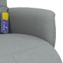 Recliner massage chair with footrest light gray fabric by , Armchairs - Ref: Foro24-356573, Price: 225,54 €, Discount: %