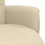 Sillón reclinable con reposapiés tela color crema de , Sillones - Ref: Foro24-356567, Precio: 199,99 €, Descuento: %