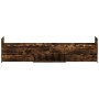 Bed frame with smoked oak headboard and footboard 90x200cm by , Beds and slatted bases - Ref: Foro24-3203807, Price: 208,79 €...