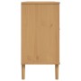 Aparador SENJA aspecto de ratán madera pino marrón 112x40x80 cm de , Aparadores - Ref: Foro24-358025, Precio: 132,62 €, Descu...