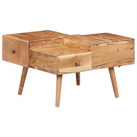 Mesa de centro de madera maciza de acacia 70x60x42 cm de , Mesas de centro - Ref: Foro24-247687, Precio: 205,93 €, Descuento: %