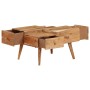 Mesa de centro de madera maciza de acacia 70x60x42 cm de , Mesas de centro - Ref: Foro24-247687, Precio: 205,75 €, Descuento: %