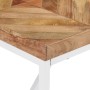 Mesa de comedor de madera maciza de mango y acacia 140x70x76 cm de , Mesas de cocina y de comedor - Ref: Foro24-323547, Preci...