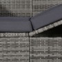 Garden bed with awning 205x62 cm gray synthetic rattan by vidaXL, Loungers - Ref: Foro24-43962, Price: 245,57 €, Discount: %